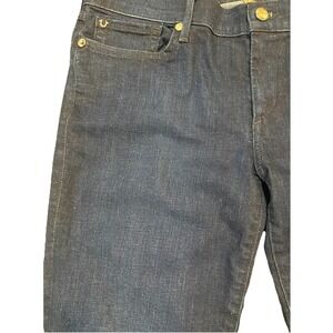 True Religion Jeans Womens 31 Casey Low Rise Super Skinny With Silver Buttons